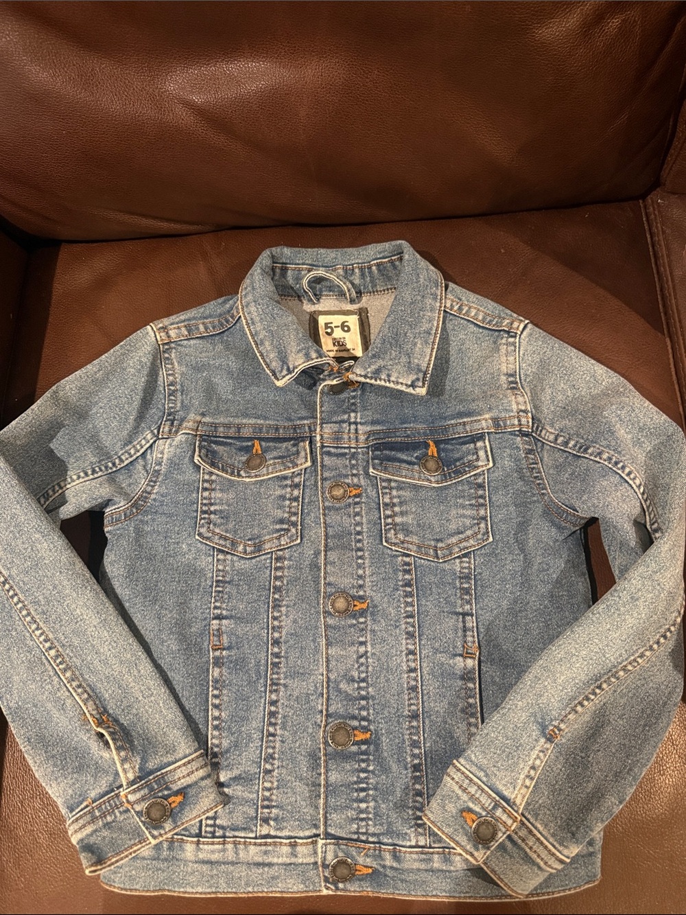 Cotton On Light Blue Denim Jean Jacket for Kids